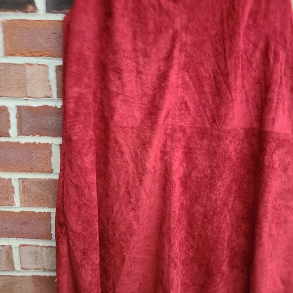 Altar'd State Red Faux Suede Dress - Picture 4 of 9